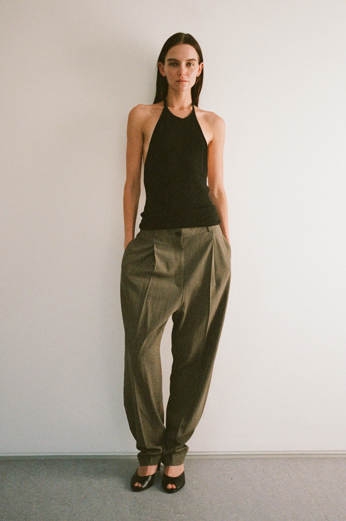 Celine Woven Halter Top