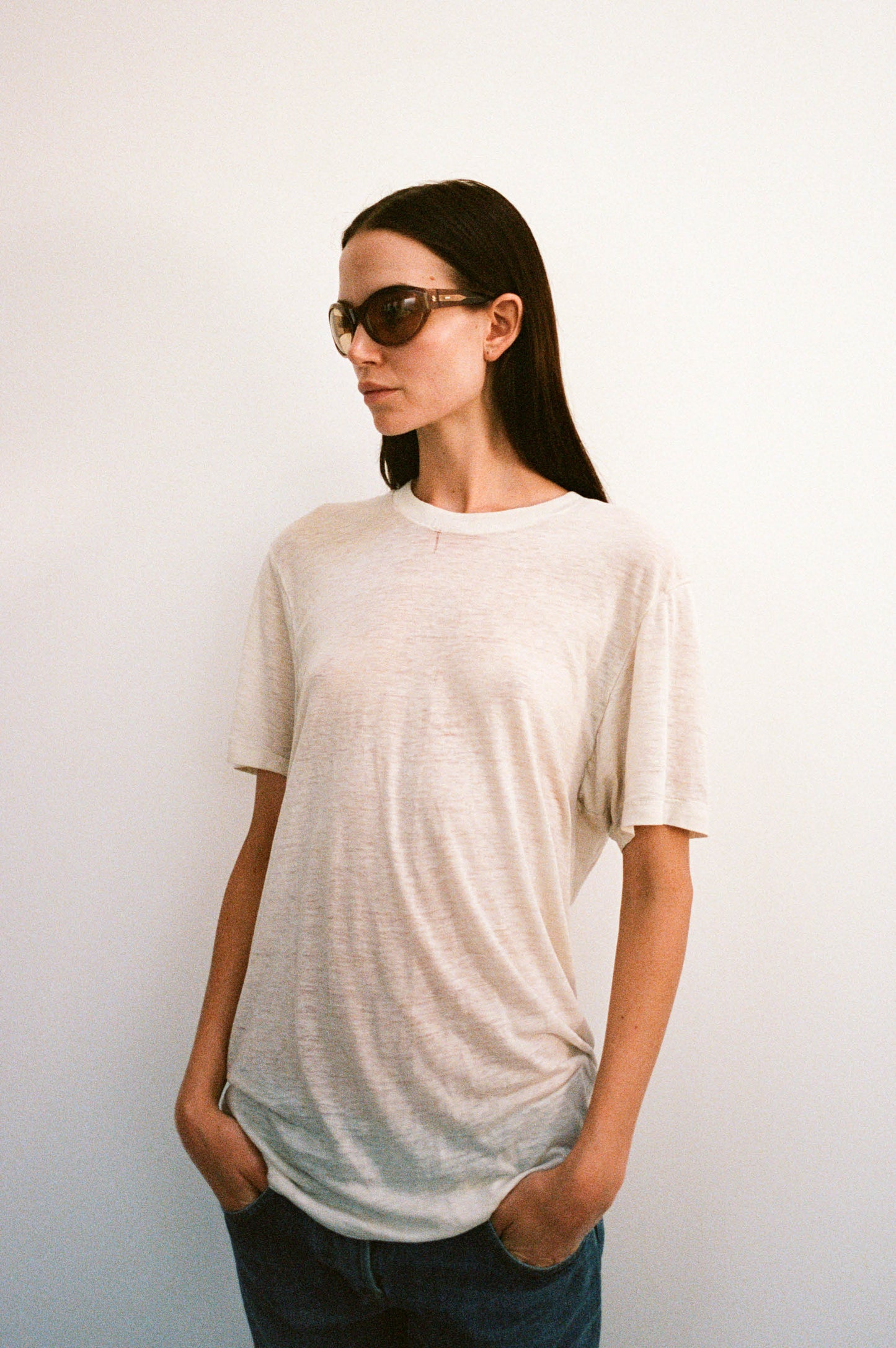 Camille in Tan & Ecru